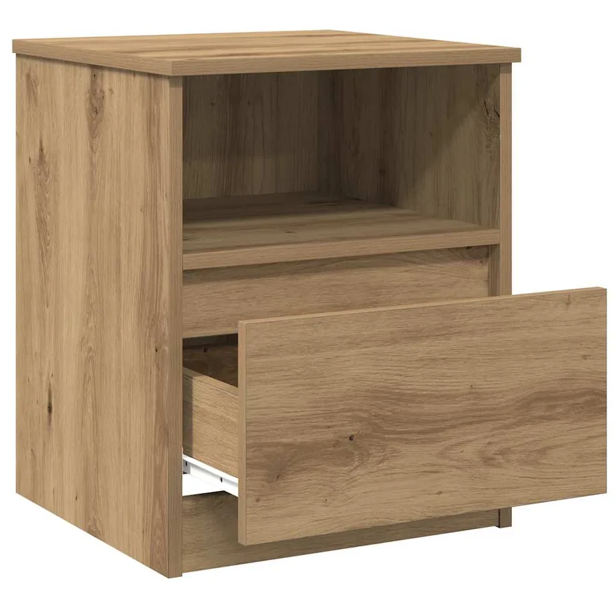 Tables chevet 2 pcs chêne artisanal 40x40x50 cm bois ingénierie - 8