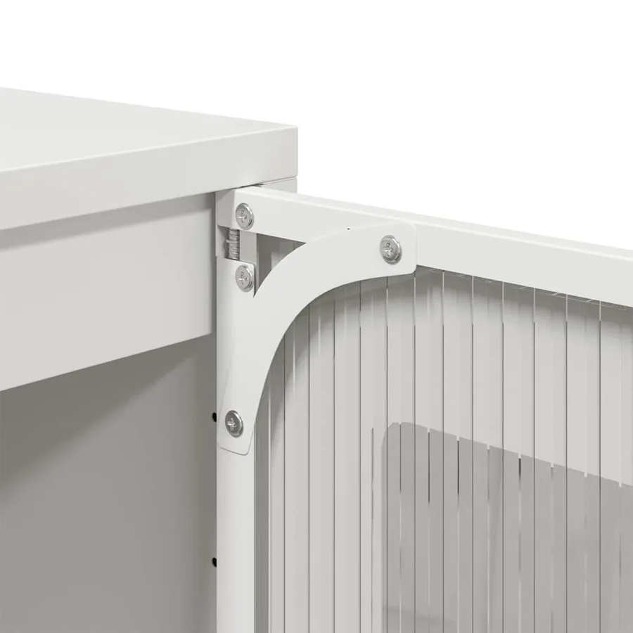 Buffet haut blanc 36x39x123 cm acier laminé à froid - 11