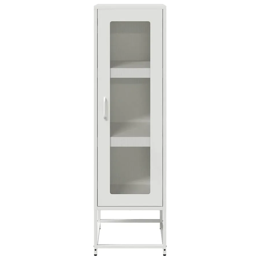 Buffet haut blanc 36x39x123 cm acier laminé à froid - 5