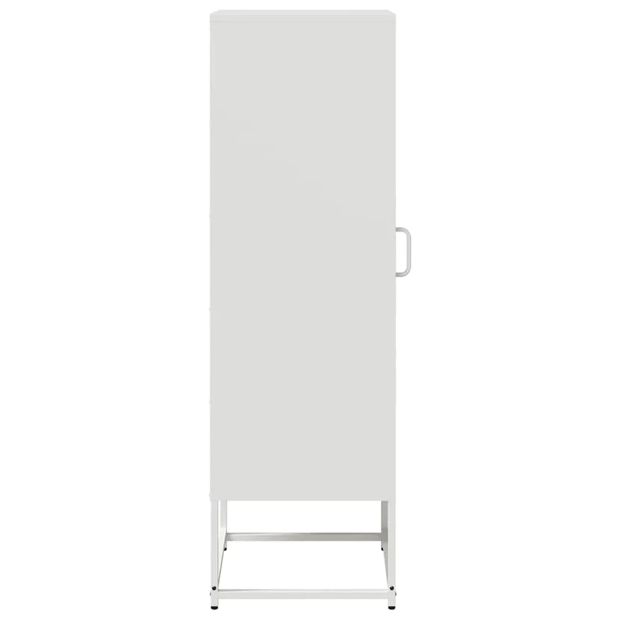 Buffet haut blanc 36x39x123 cm acier laminé à froid - 6
