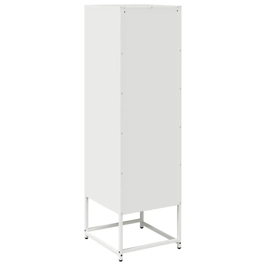 Buffet haut blanc 36x39x123 cm acier laminé à froid - 8