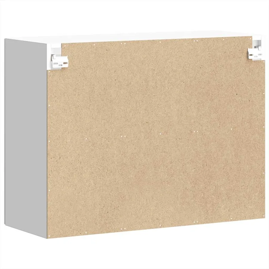 Armoire murale de cuisine avec porte en verre Lucca blanc - 9
