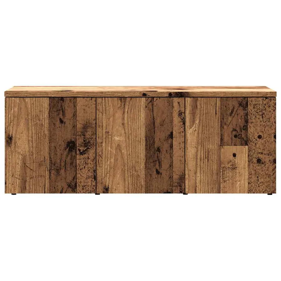 Meuble TV vieux bois 80x34x30 cm bois d'ingénierie - 4