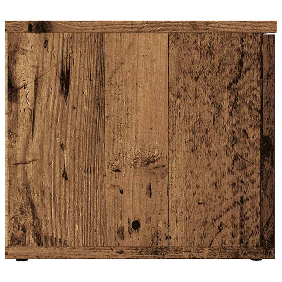 Meuble TV vieux bois 80x34x30 cm bois d'ingénierie - 6