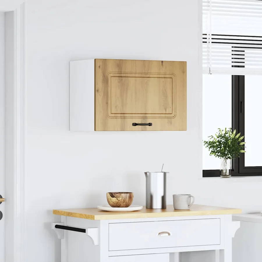 Armoire murale cuisine Kalmar chêne artisanal bois d'ingénierie - 3