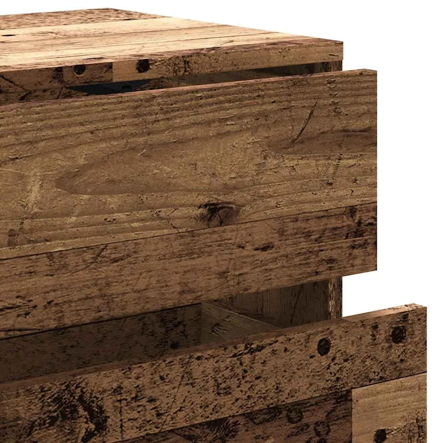 Meuble TV vieux bois 80x34x35,5 cm bois d'ingénierie - 7
