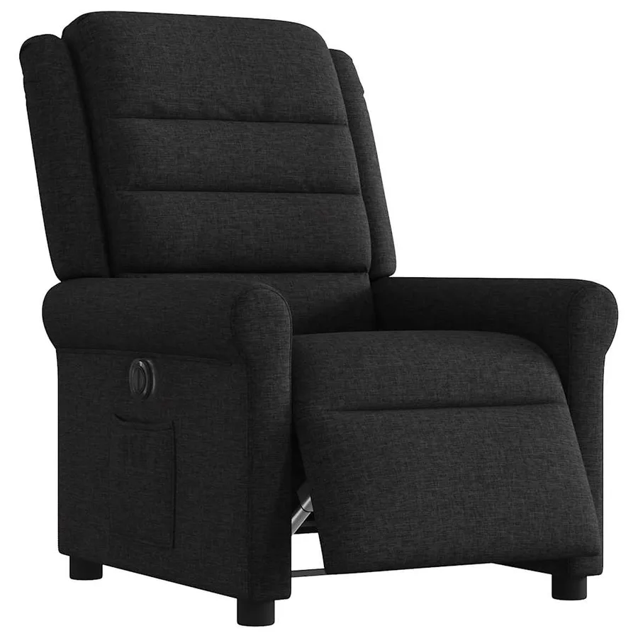 Fauteuil inclinable électrique Noir Tissu - 2