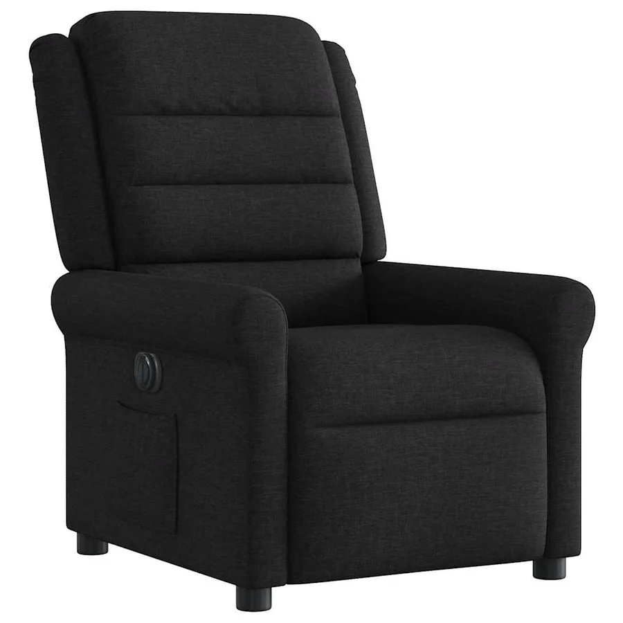 Fauteuil inclinable électrique Noir Tissu - 4