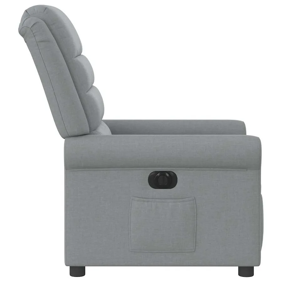 Fauteuil inclinable électrique Gris clair Tissu - 6