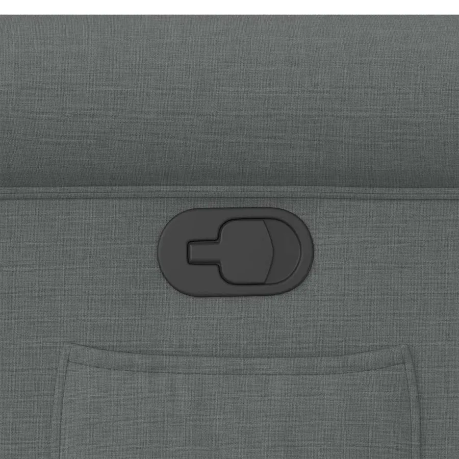 Fauteuil inclinable Gris foncé Tissu - 7