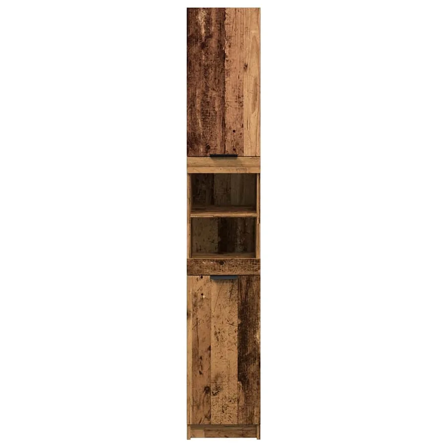 Armoire de salle de bain vieux bois bois d'ingénierie - 4