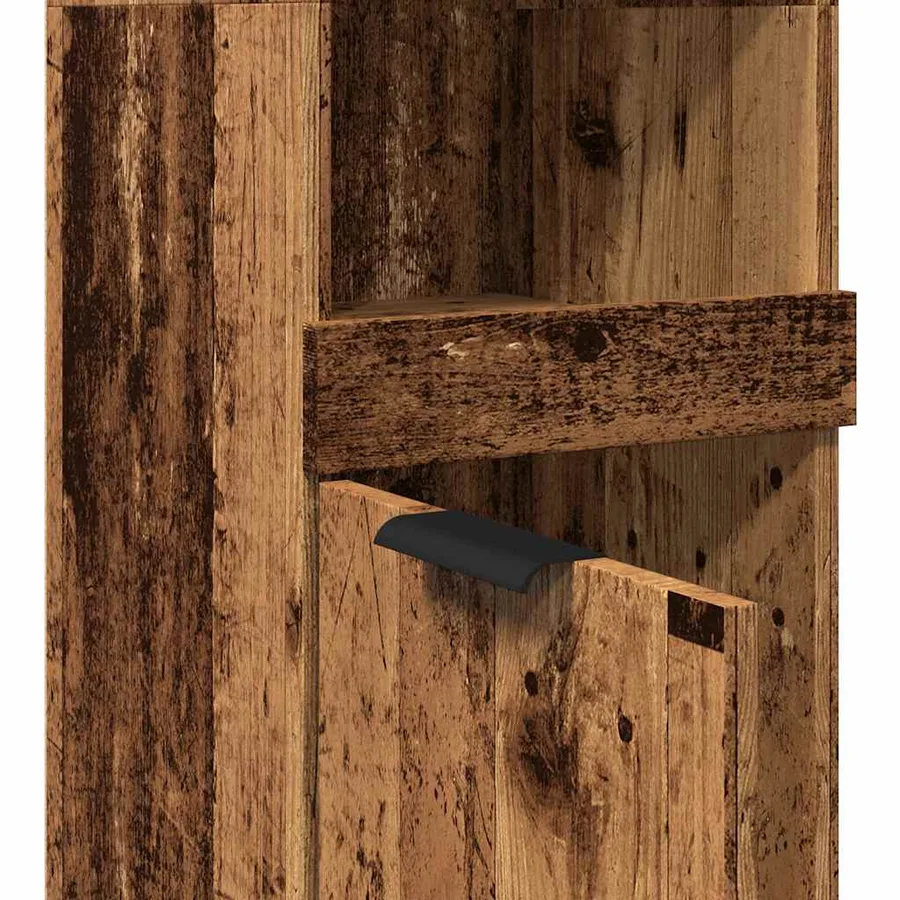 Armoire de salle de bain vieux bois bois d'ingénierie - 8