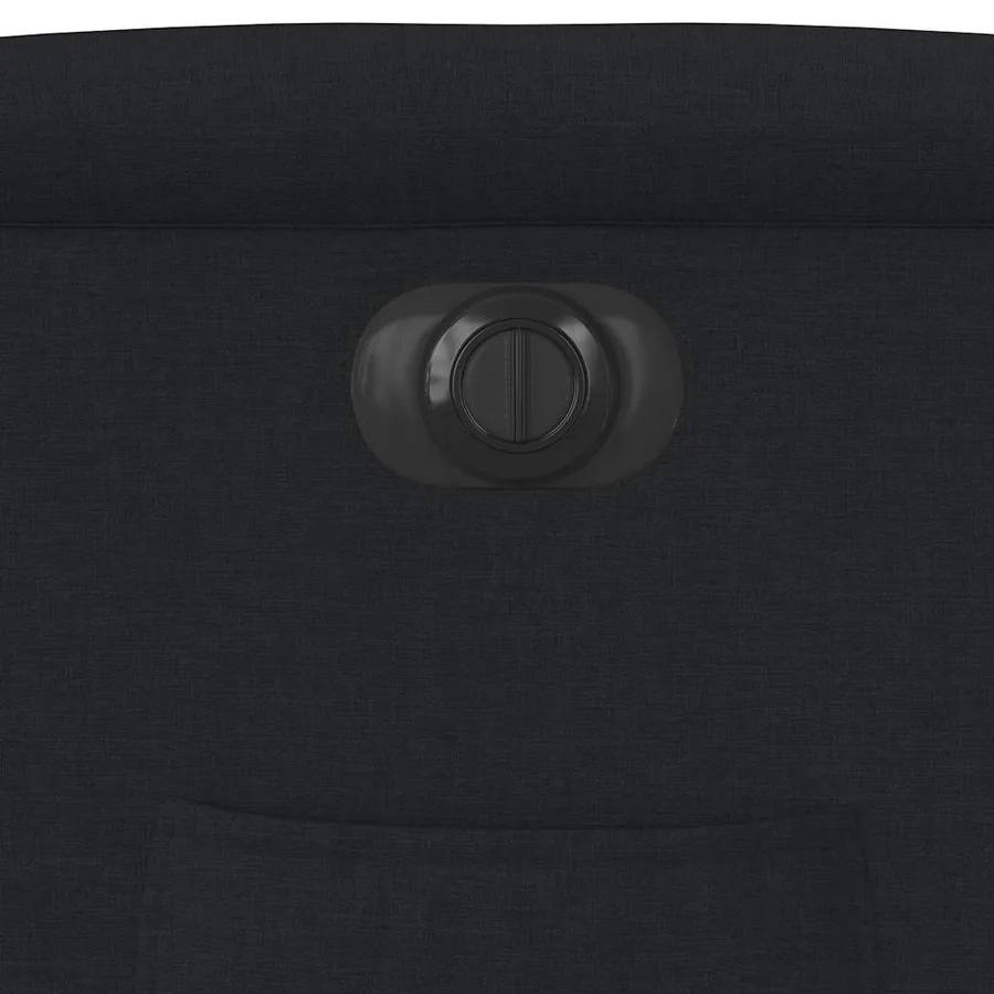Fauteuil inclinable électrique noir tissu - 13