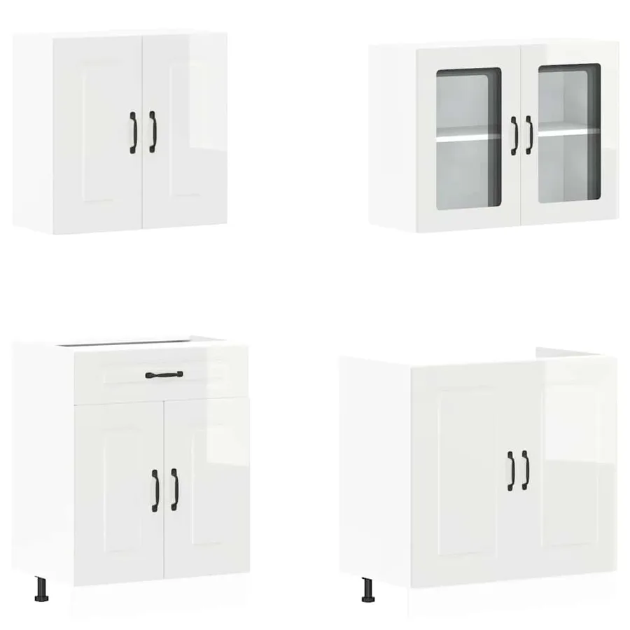 Ensemble d'armoires de cuisine 4 pcs Kalmar bois d'ingénierie - 4