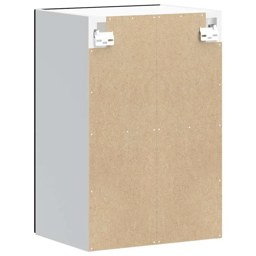 Armoire murale de cuisine avec porte en verre Kalmar noir - 8