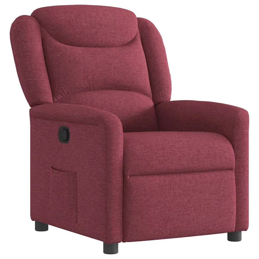 Fauteuil inclinable Rouge bordeaux Tissu - 2