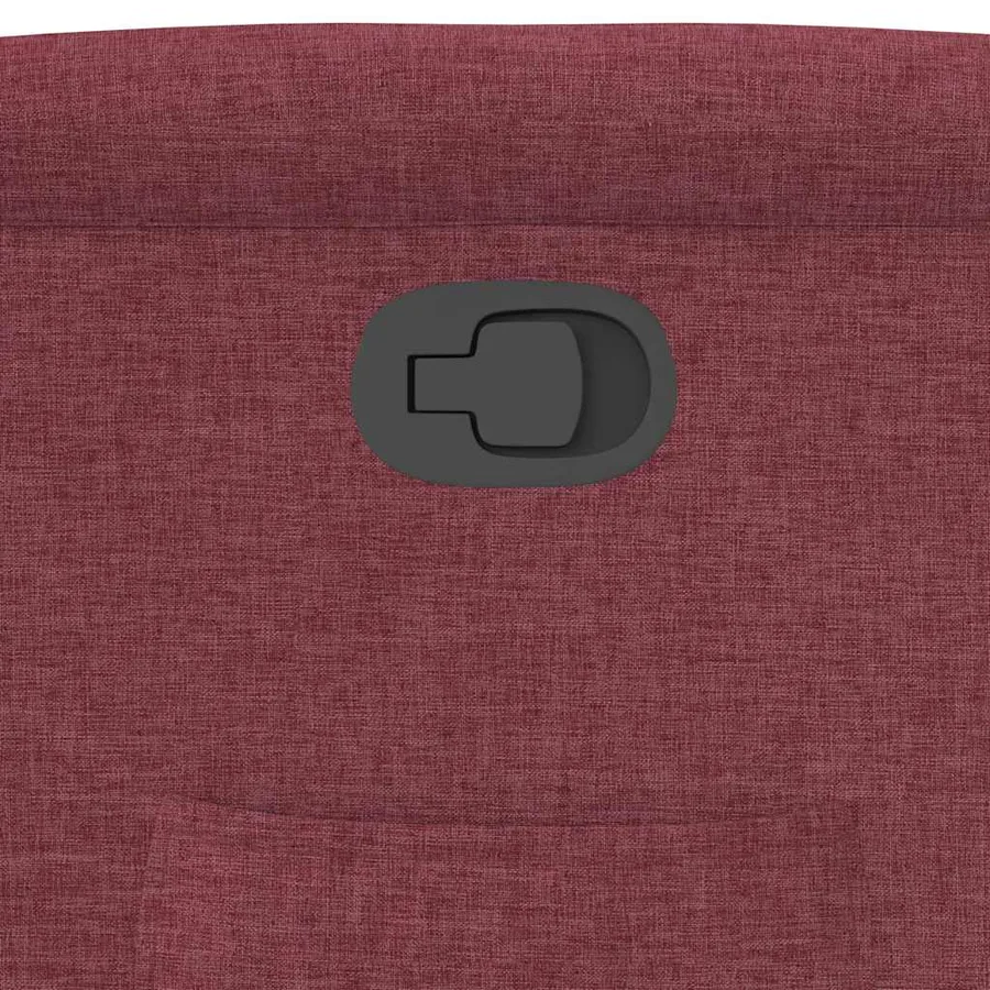 Fauteuil inclinable Rouge bordeaux Tissu - 9