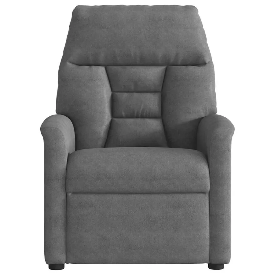 Fauteuil inclinable de massage électrique gris foncé - 5