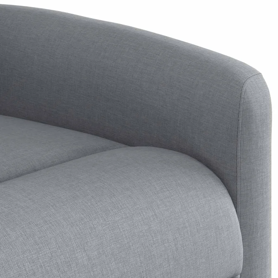 Fauteuil inclinable électrique gris clair tissu - 12