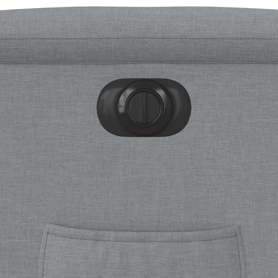 Fauteuil inclinable électrique gris clair tissu - 13