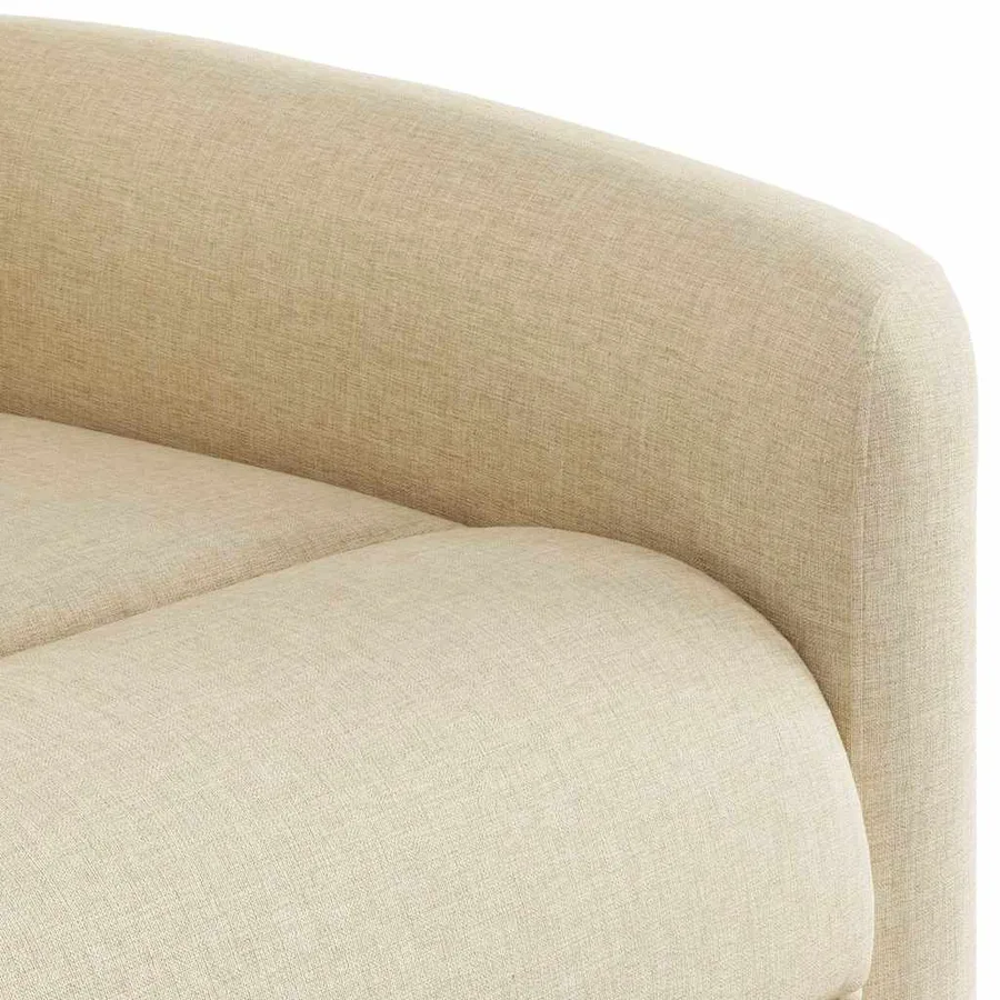 Fauteuil inclinable Crème Tissu - 11