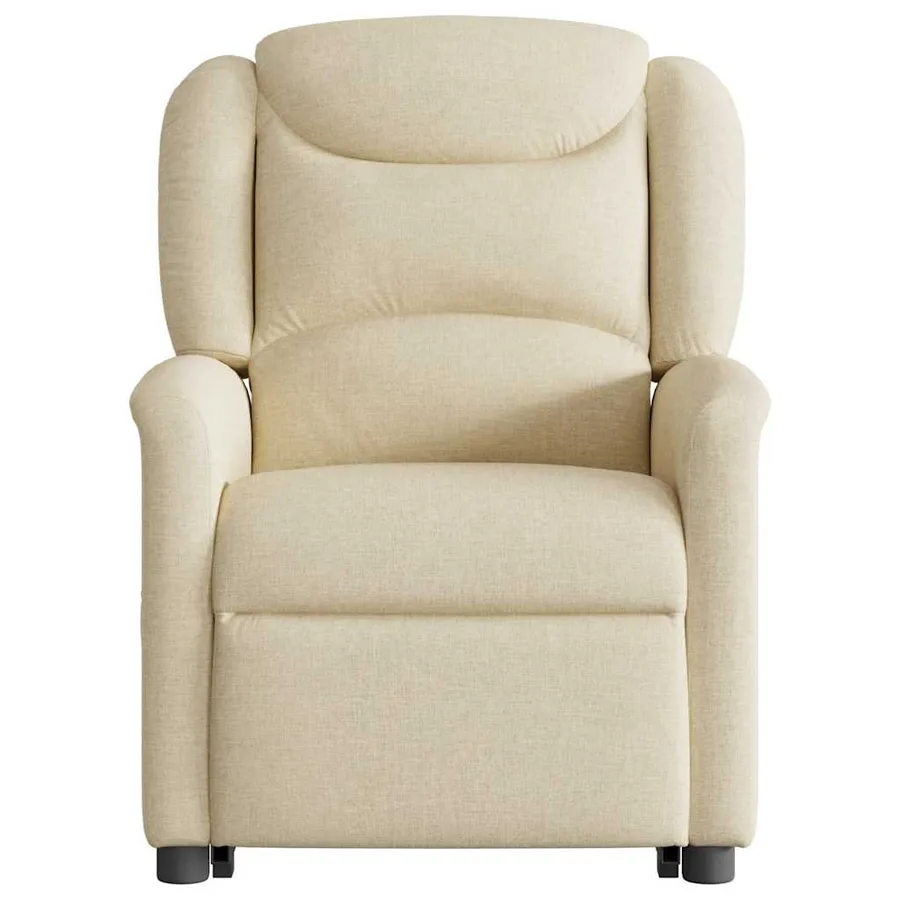 Fauteuil inclinable Crème Tissu - 5