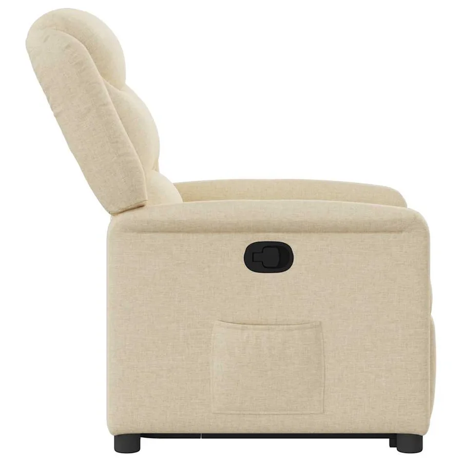 Fauteuil inclinable Crème Tissu - 6