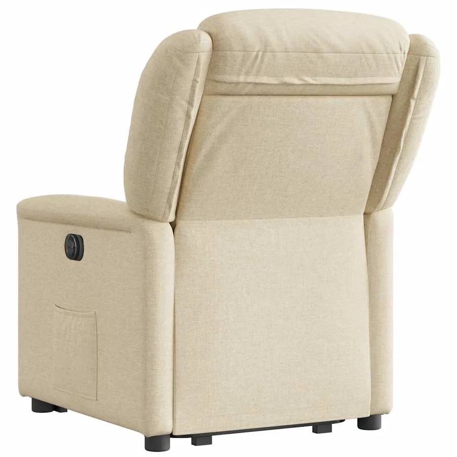 Fauteuil inclinable Crème Tissu - 7