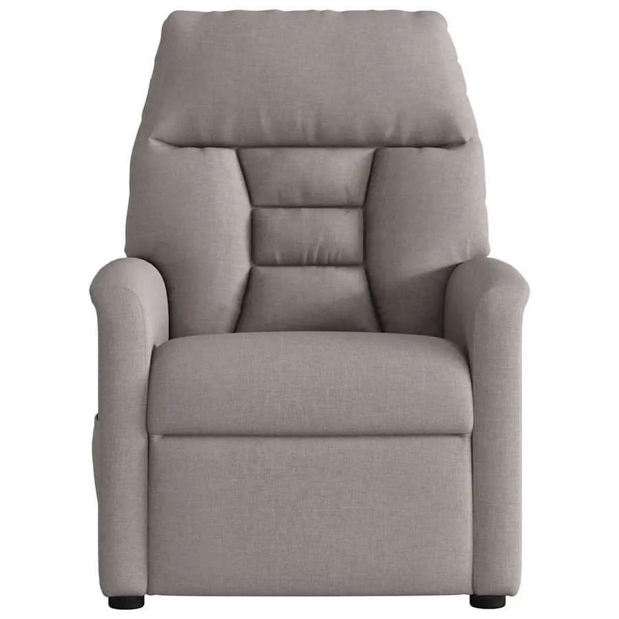 Fauteuil de massage inclinable Taupe Tissu - 3