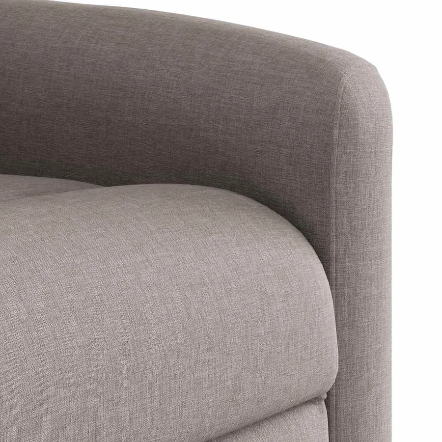 Fauteuil de massage inclinable Taupe Tissu - 9