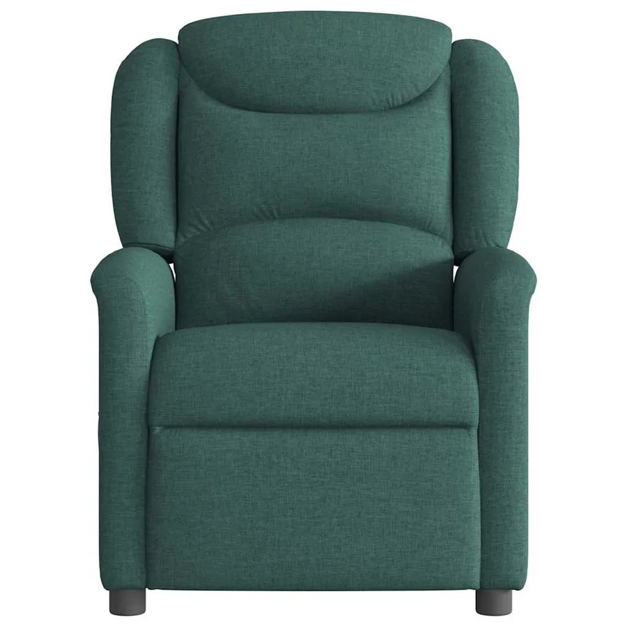 Fauteuil inclinable Vert foncé Tissu - 3