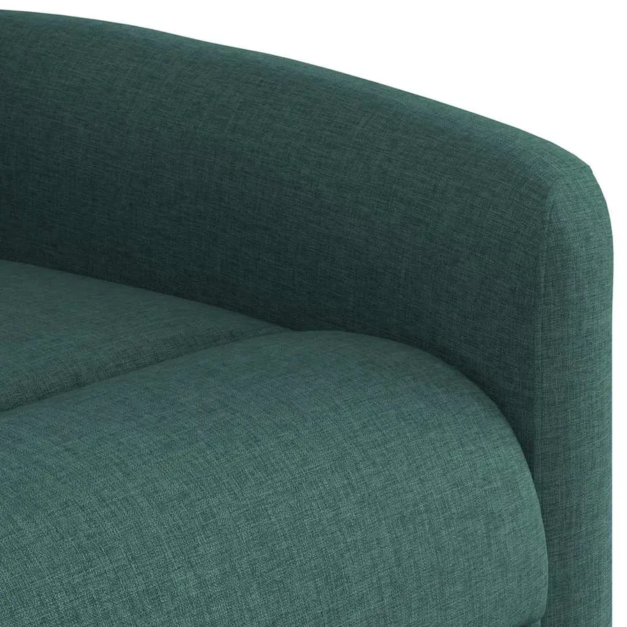 Fauteuil inclinable Vert foncé Tissu - 7