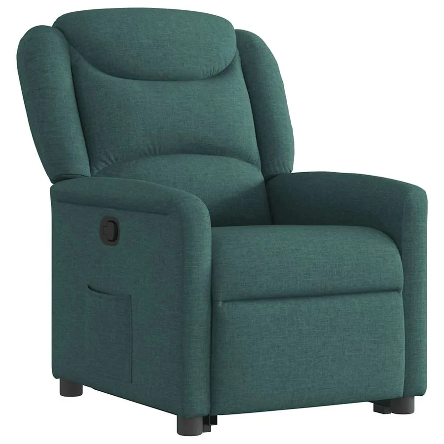 Fauteuil inclinable vert foncé tissu - 4