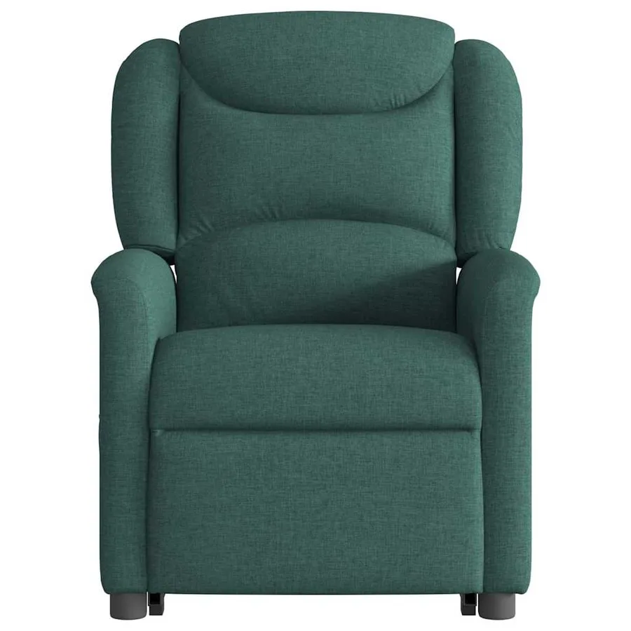 Fauteuil inclinable vert foncé tissu - 5