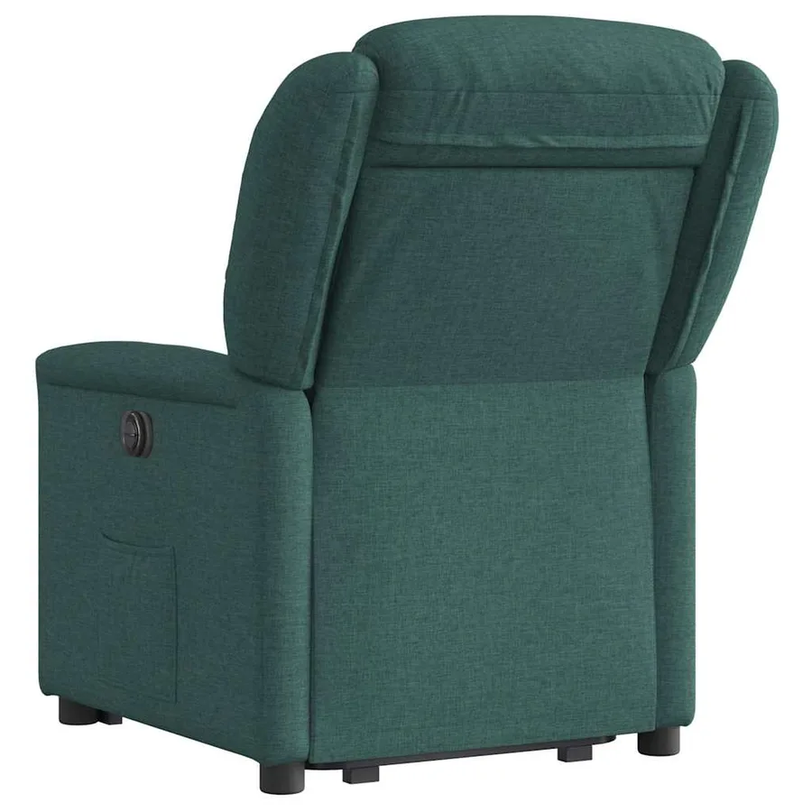 Fauteuil inclinable vert foncé tissu - 7