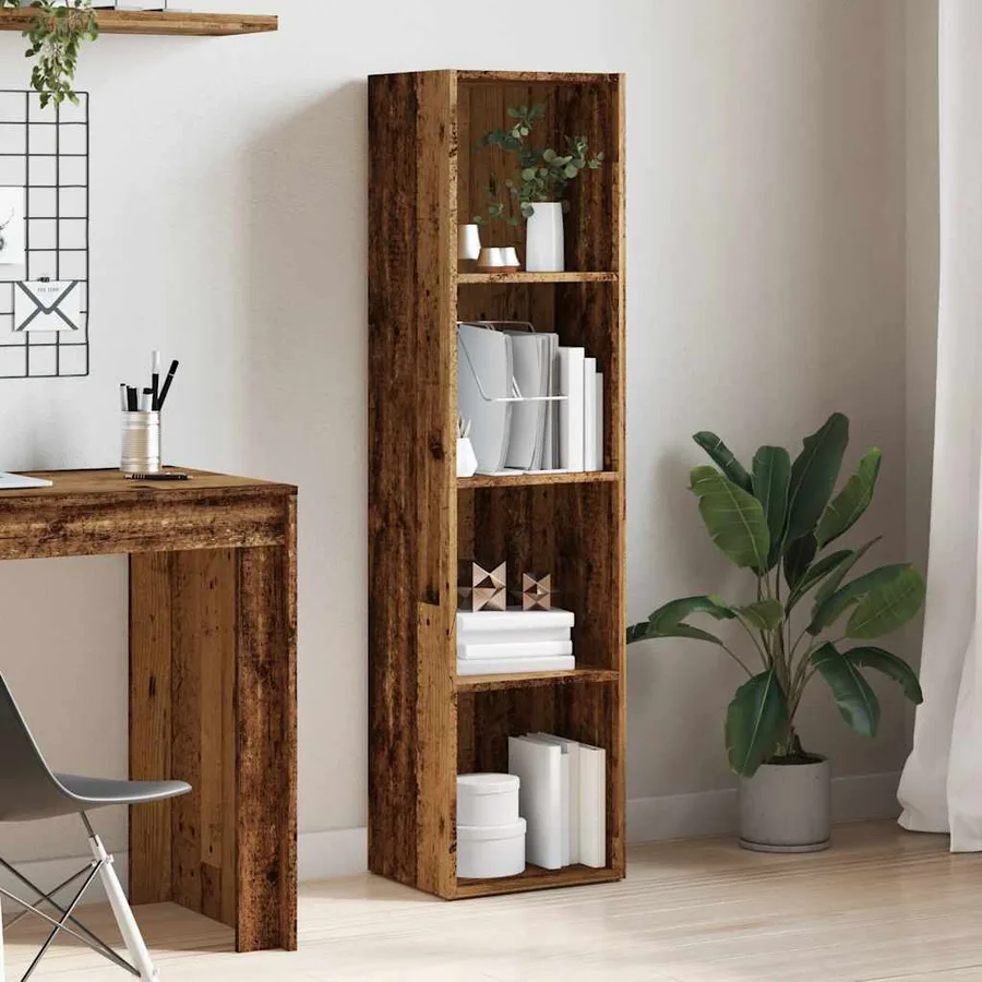 Bibliothèque vieux bois 36x30x143 cm Bois d'ingénierie - 3