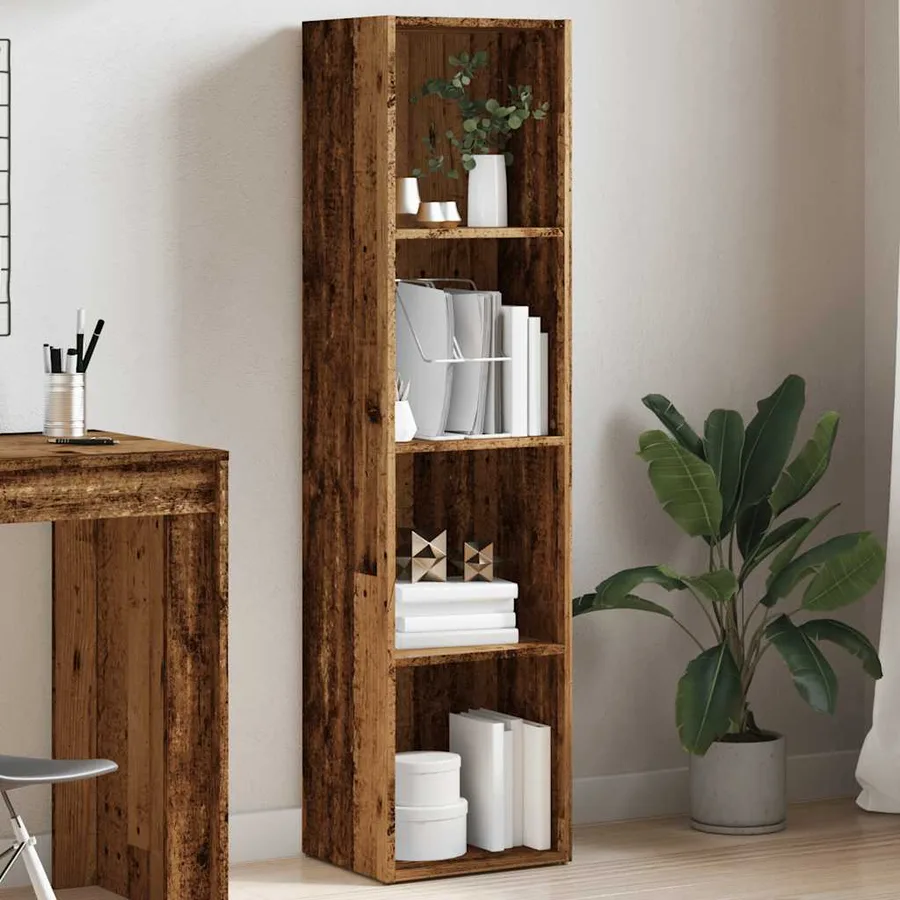 Bibliothèque vieux bois 36x30x143 cm Bois d'ingénierie - 4