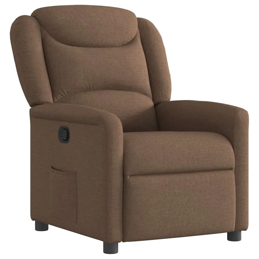 Fauteuil inclinable Marron Tissu - 2