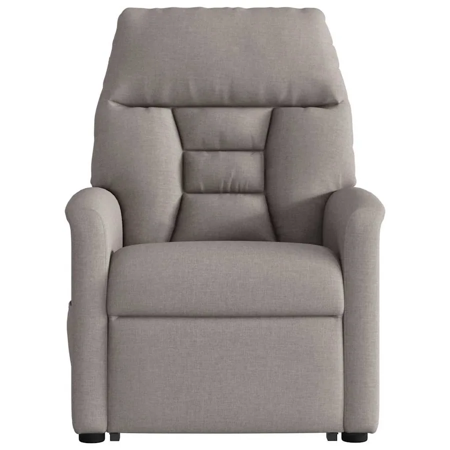 Fauteuil inclinable de massage électrique Taupe Tissu - 6