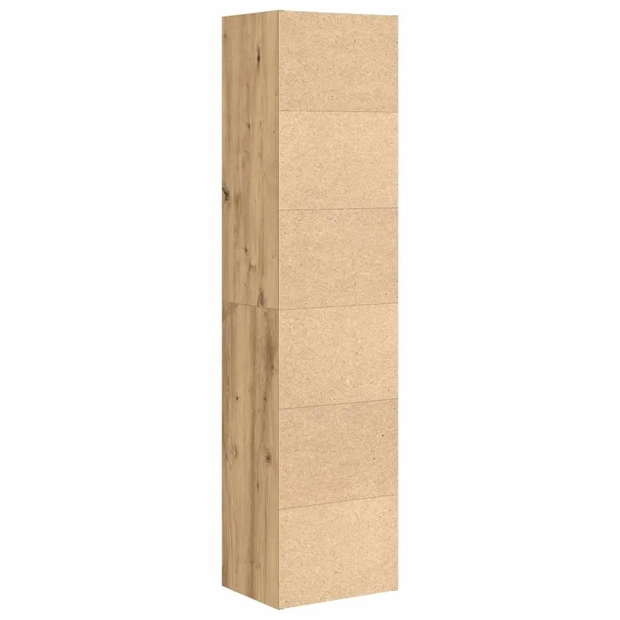 Bibliothèque chêne artisanal 31x24x127 cm bois d'ingénierie - 6