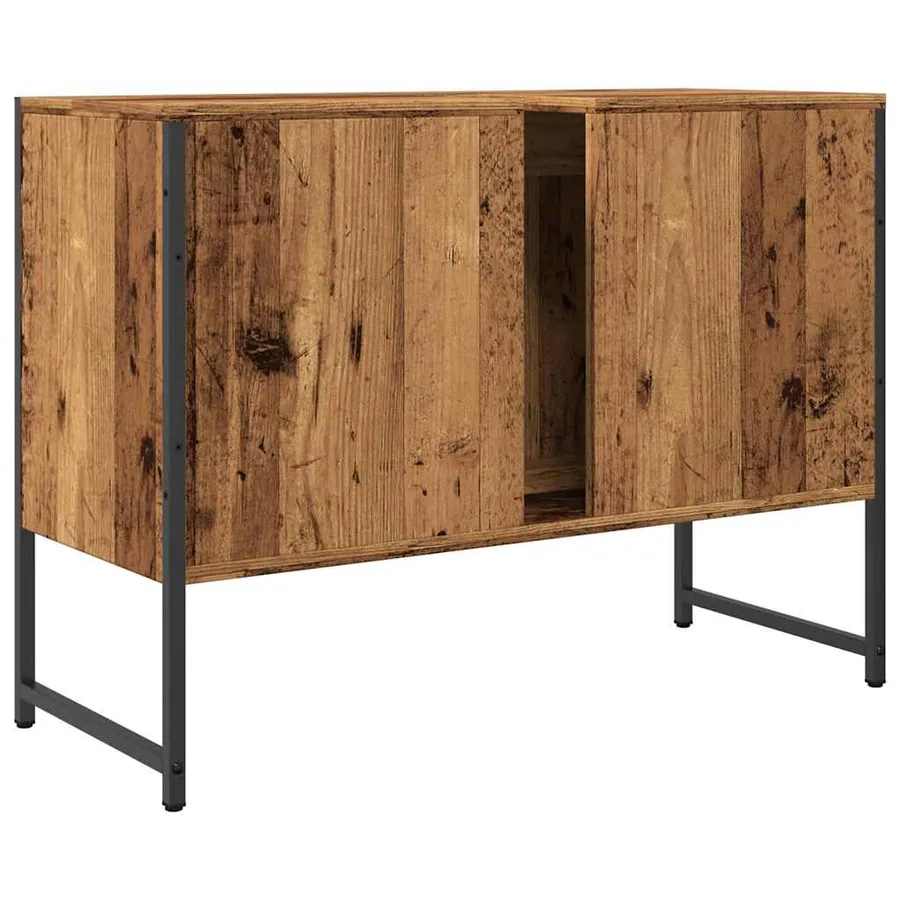 Armoire de salle de bain vieux bois 80x33x60 cm bois ingénierie - 6