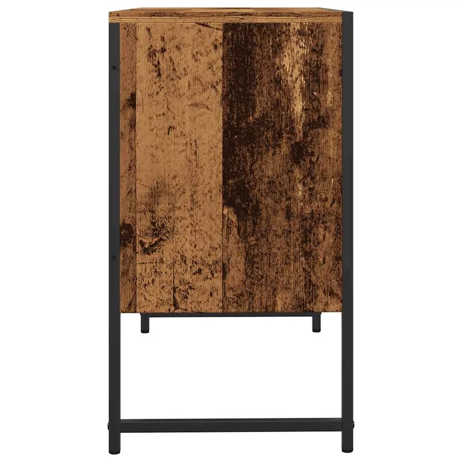 Armoire de salle de bain vieux bois 80x33x60 cm bois ingénierie - 7