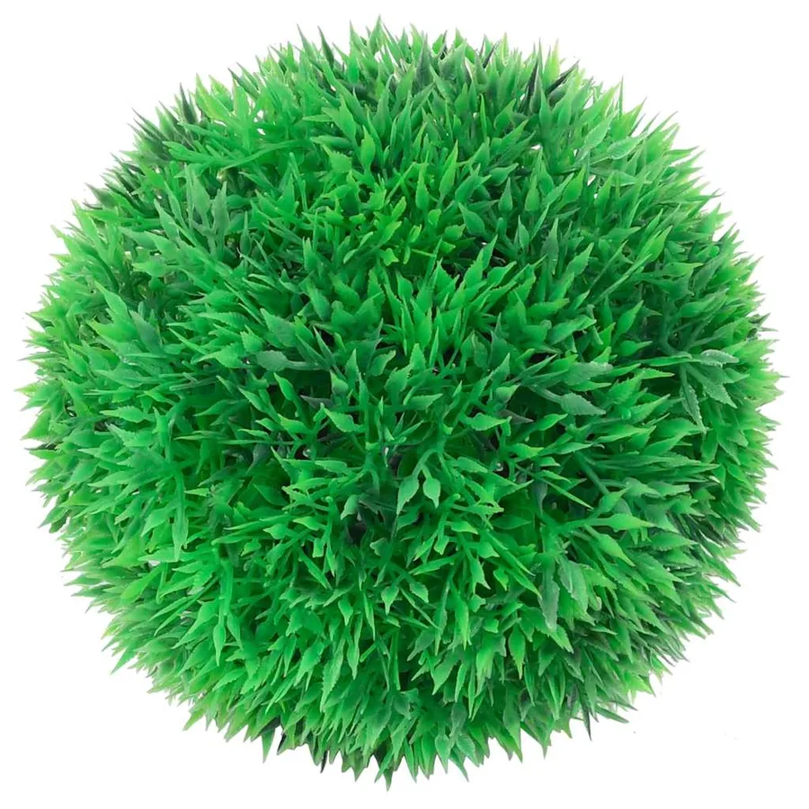 Boules de buis artificielles avec lumières LED 4 pcs vert 12 cm - 2