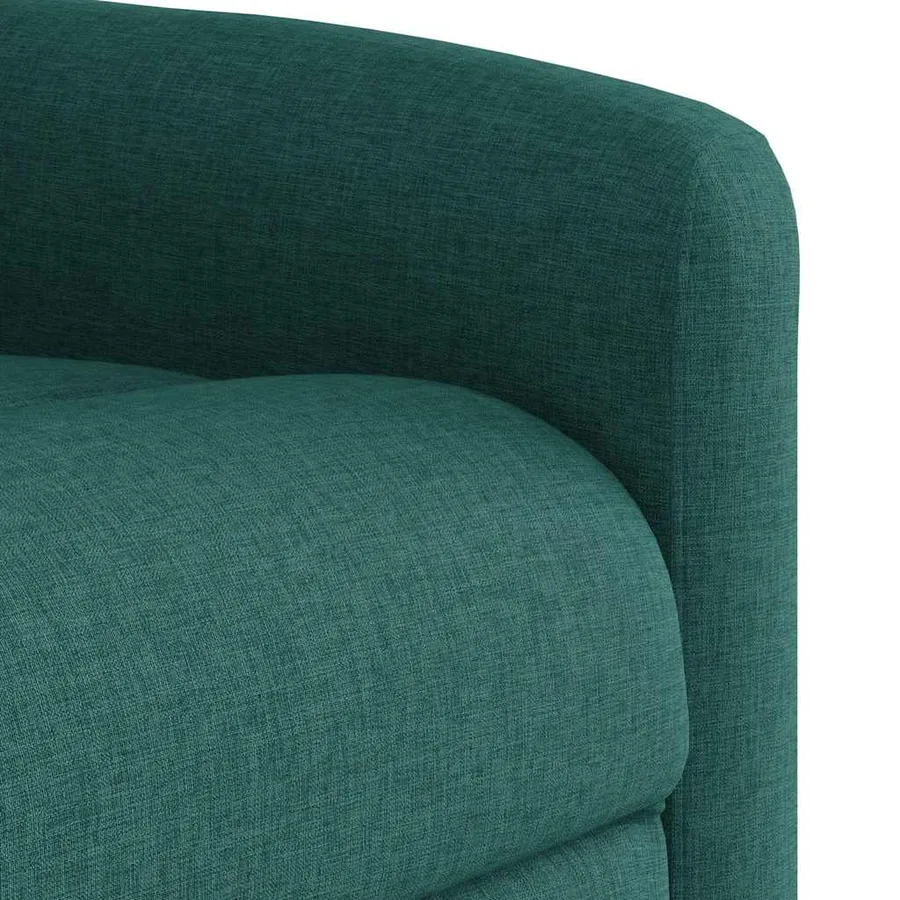 Fauteuil inclinable de massage Vert foncé Tissu - 11