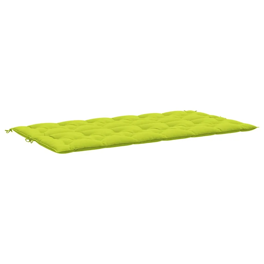 Coussin de banc de jardin vert vif 200x(50+50)x7cm tissu oxford - 5