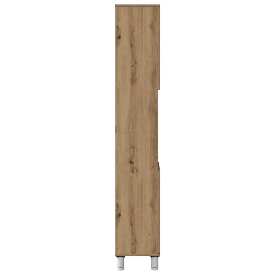 Armoire de salle de bain chêne artisanal 30x30x179 cm - 6