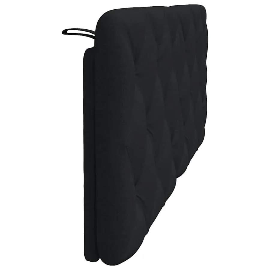 Coussin de tête de lit noir 120 cm tissu - 5