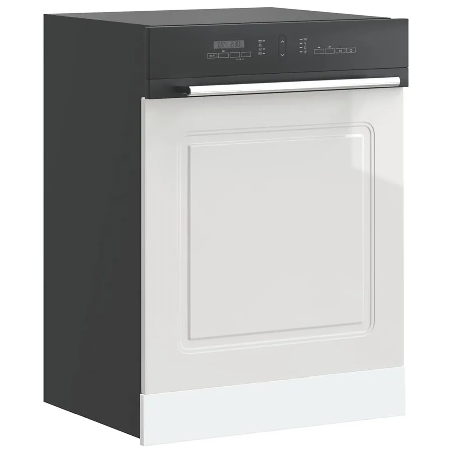 Panneau de lave-vaisselle Kalmar blanc brillant 60x1,5x57 cm