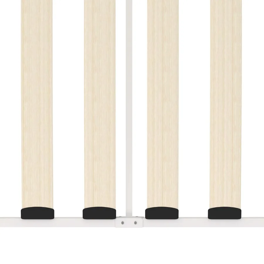 Cadre de lit de jour sans matelas blanc métal 90x200 cm - 7