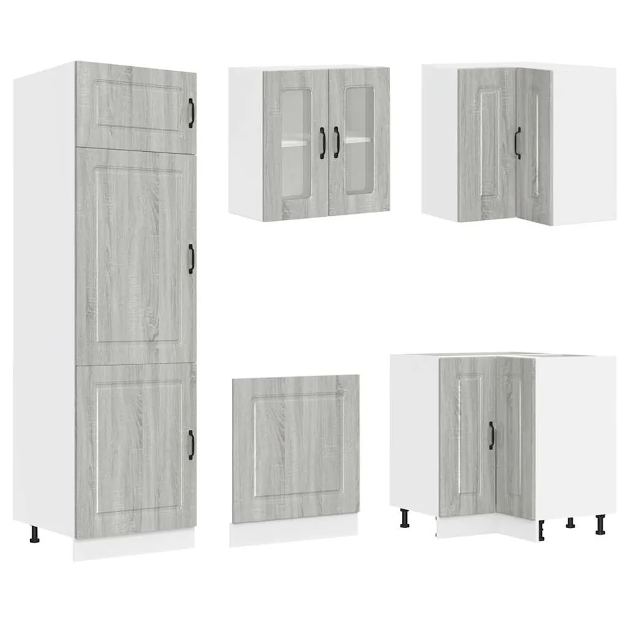 Ensemble d'armoires de cuisine 14 pcs Kalmar bois d'ingénierie - 5